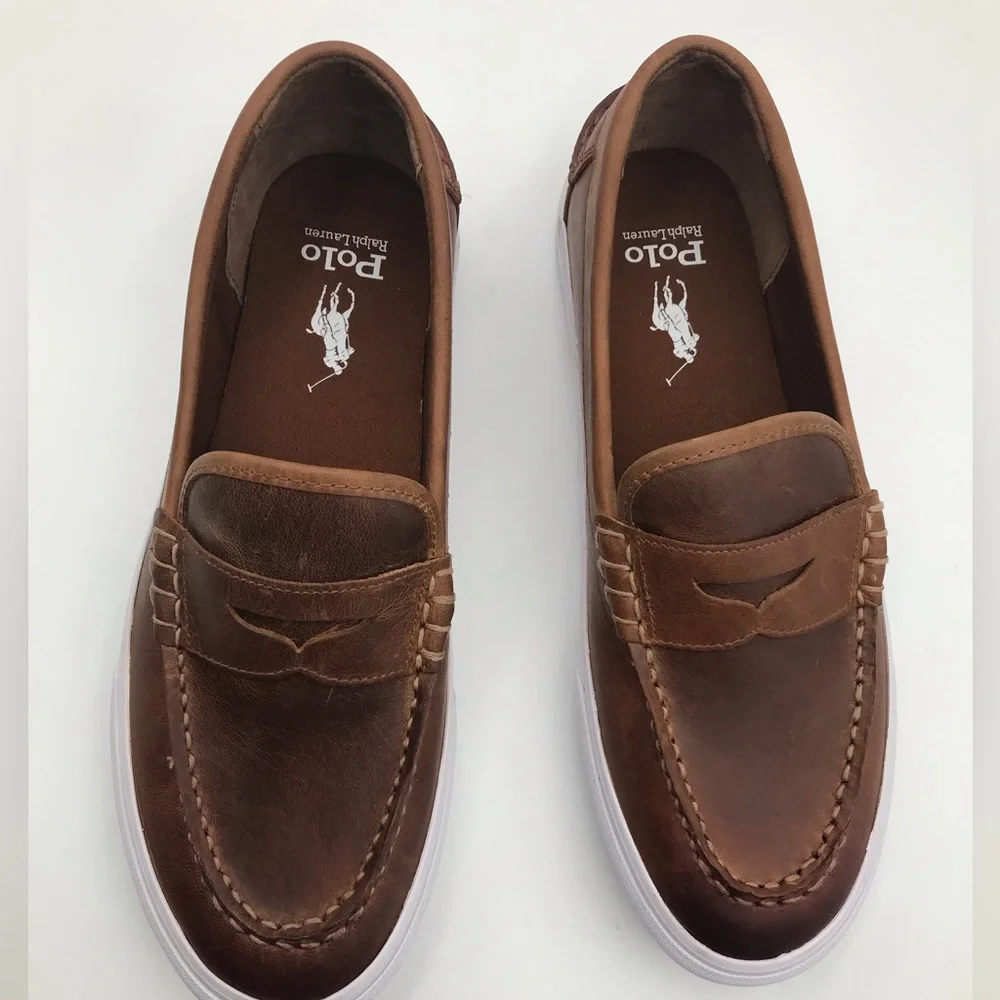 NWOB Polo Ralph Lauren Keaton Leather Penny Loafer